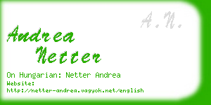 andrea netter business card